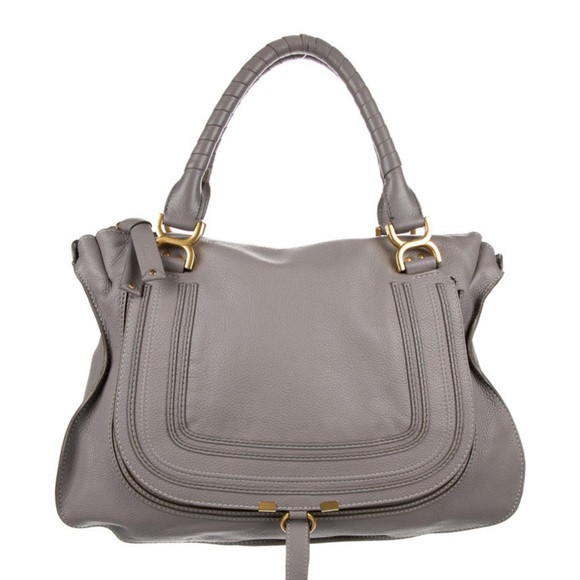 Chloe Handbags - ✨HOST PICK✨Chloe Marcie Cashmere Grey Handbag